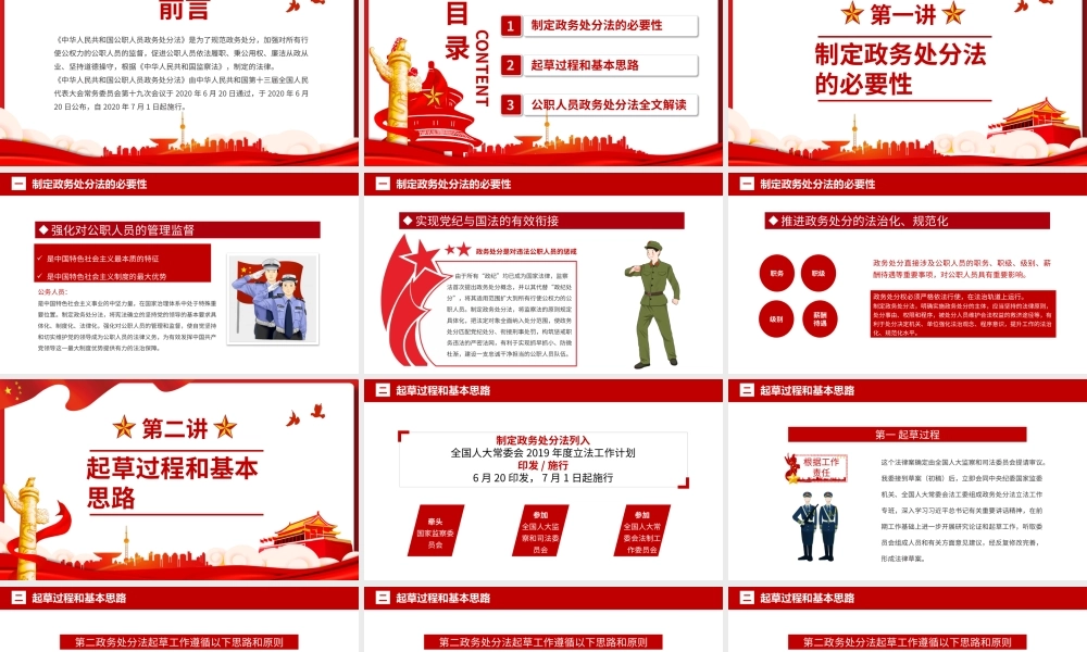 2020年中华人民共和国公职人员政务处罚PPT模板.pptx
