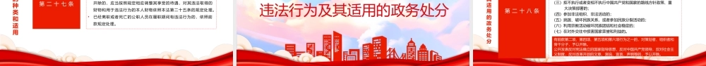 党政风中华人民共和国公职人员政务处分法PPT模板.pptx
