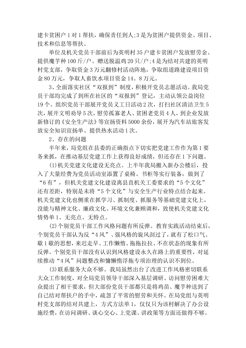 局党组基层党支部建设自查报告范文.doc_第3页