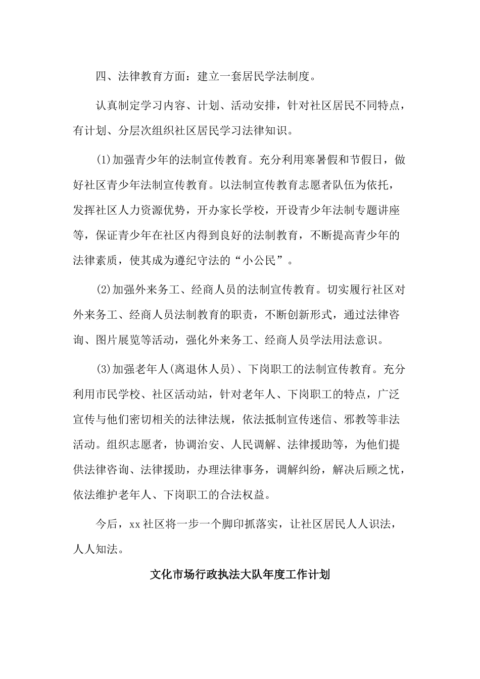 2篇文化市场行政执法大队年度工作计划.docx_第2页