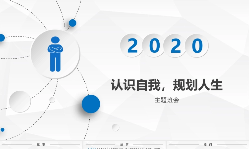 2020-2021学年度《认识自我-规划人生》主题班会.pptx