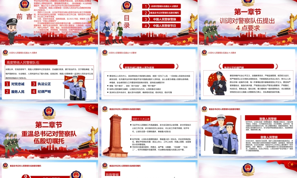 学习在中国人民警察队伍授旗上的训词精神PPT.pptx