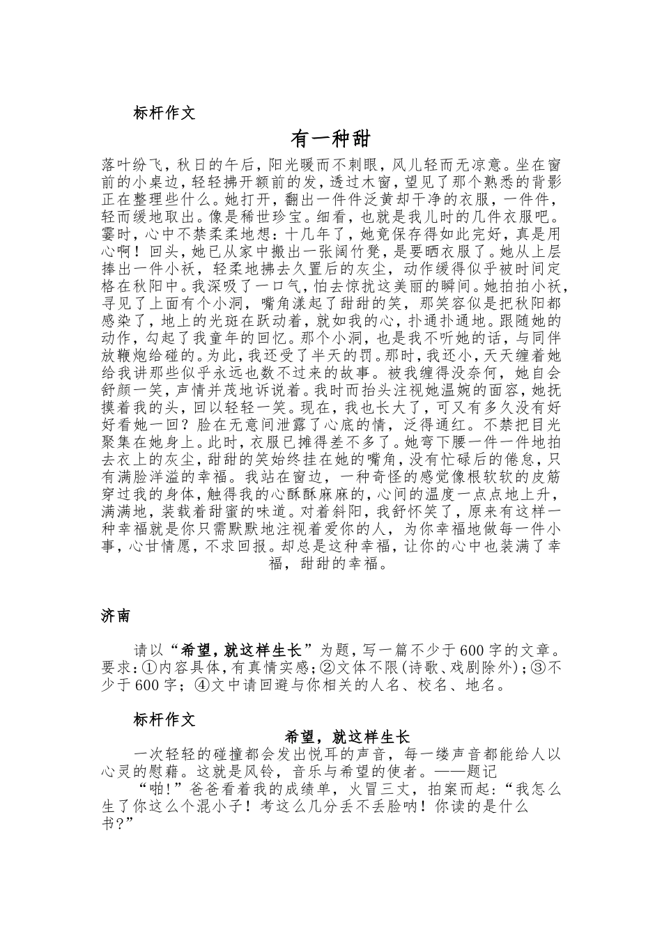 精品2020-2021年全国各地中考优秀满分作文范文汇编大全.doc_第2页