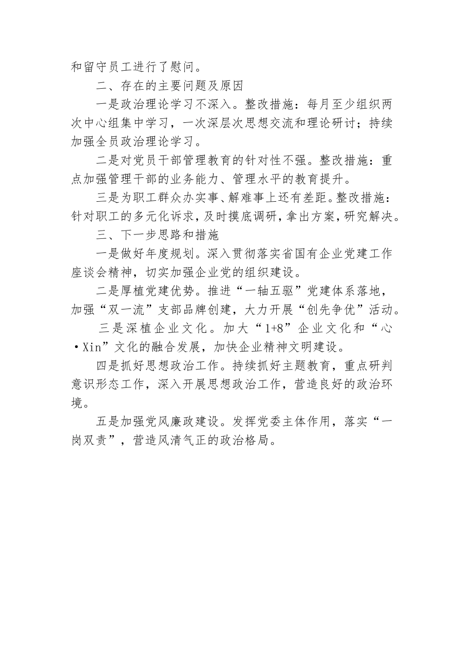 公司党委书记年度抓党建述职述廉报告.doc_第2页