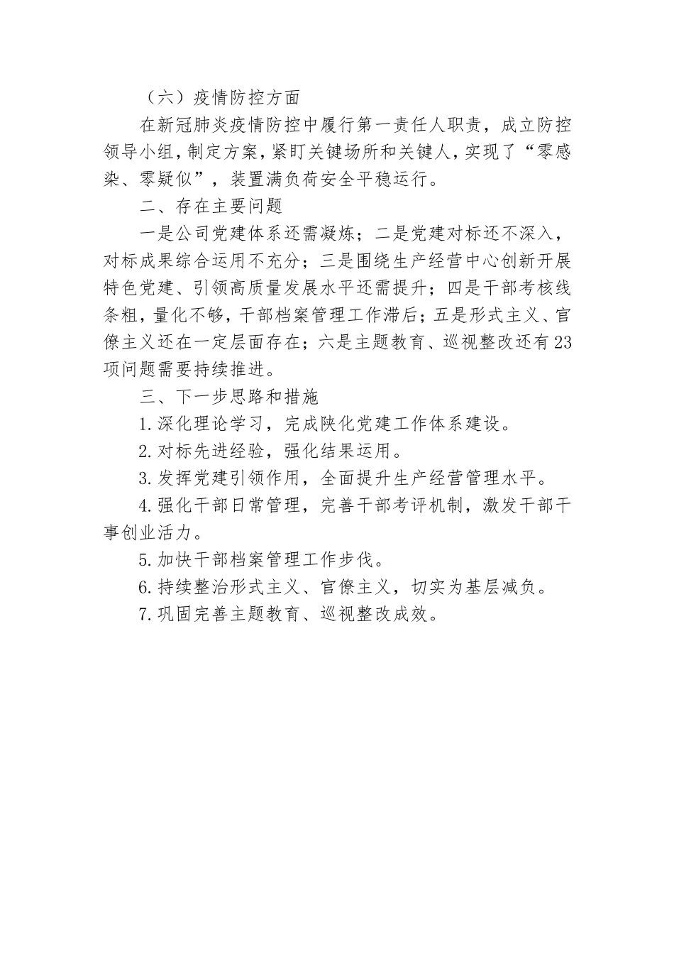 公司党委书记20xx年度抓党建述职述廉报告.doc_第2页