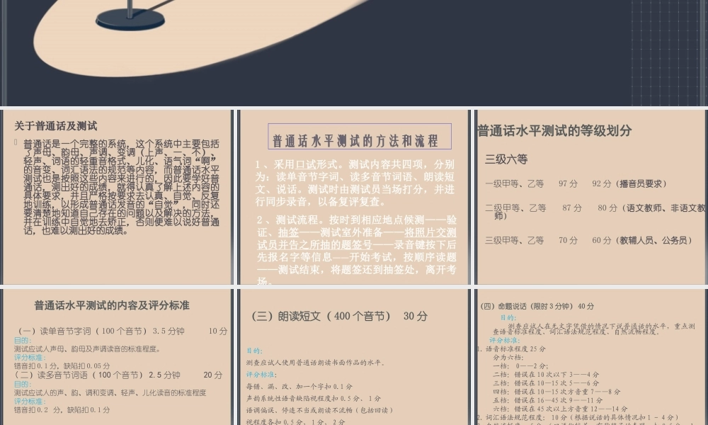 普通话水平考试考前培训课件PPT.ppt
