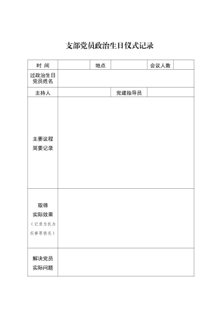 支部党员政治生日仪式记录.docx