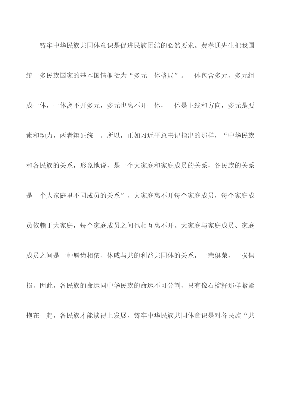 2020年铸牢中华民族共同体意识演讲征文5篇.docx_第3页