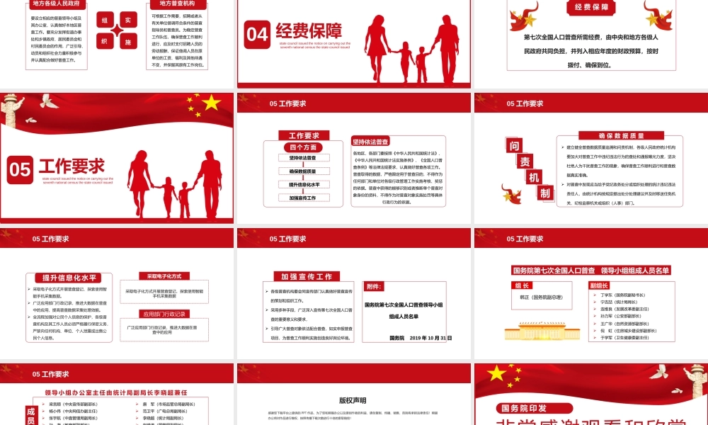 第七次全国人口普查通用PPT模板.pptx