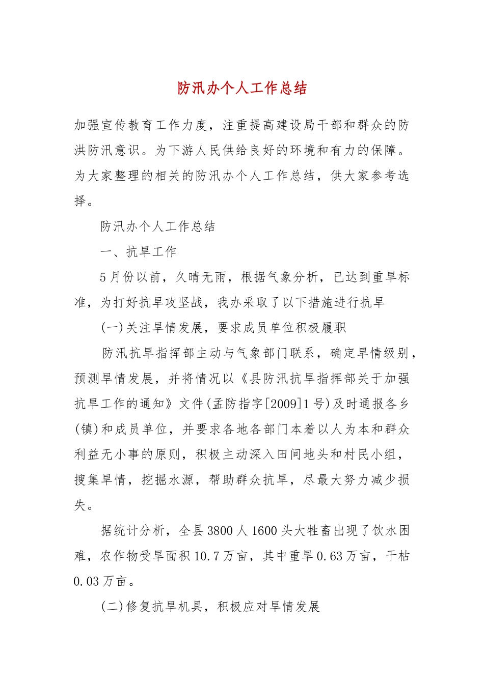 防汛办个人工作总结.docx_第2页