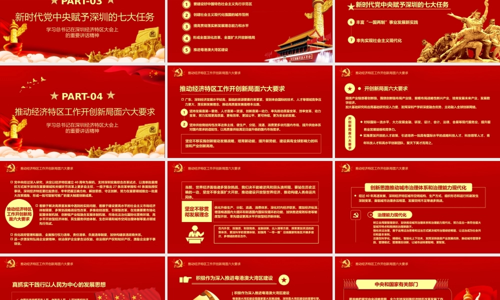 深圳经济特区建立四十周年PPT模板.pptx