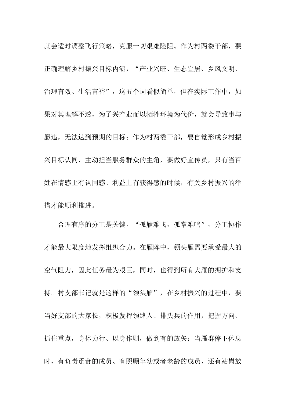 村支部书记主动担当服务群众的主角推进乡村振兴心得体会有感5篇.docx_第2页