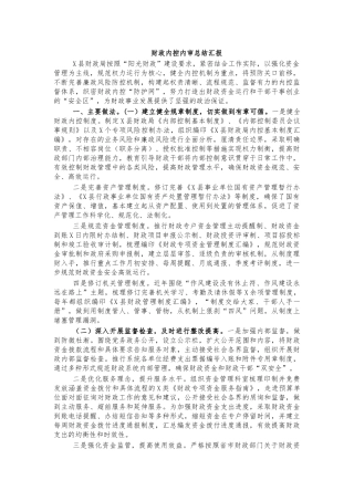 财政内控内审总结汇报.docx