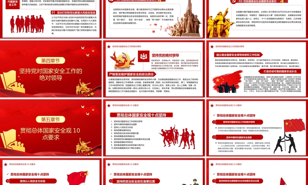 坚持总体国家安全观做好新时代国家安全工作PPT模板.pptx