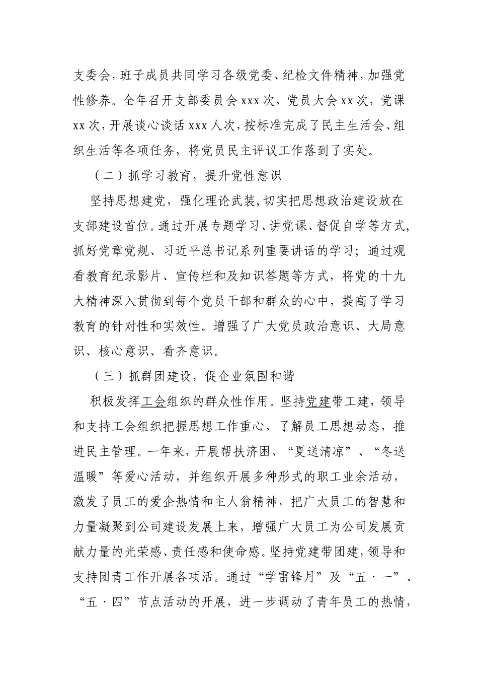 集团党支部年度工作总结.doc_第2页