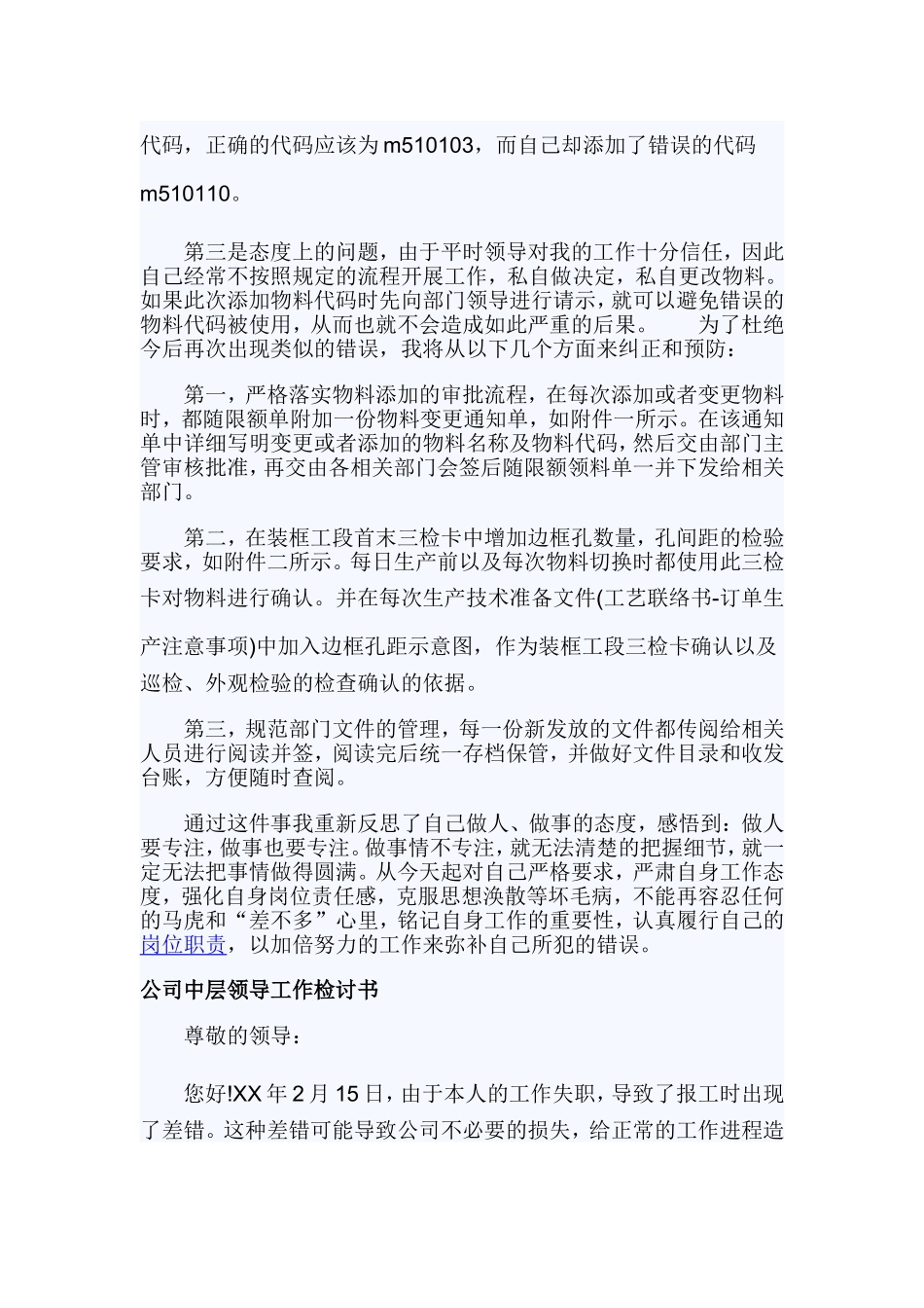 2019领导工作检讨书3篇.doc_第2页