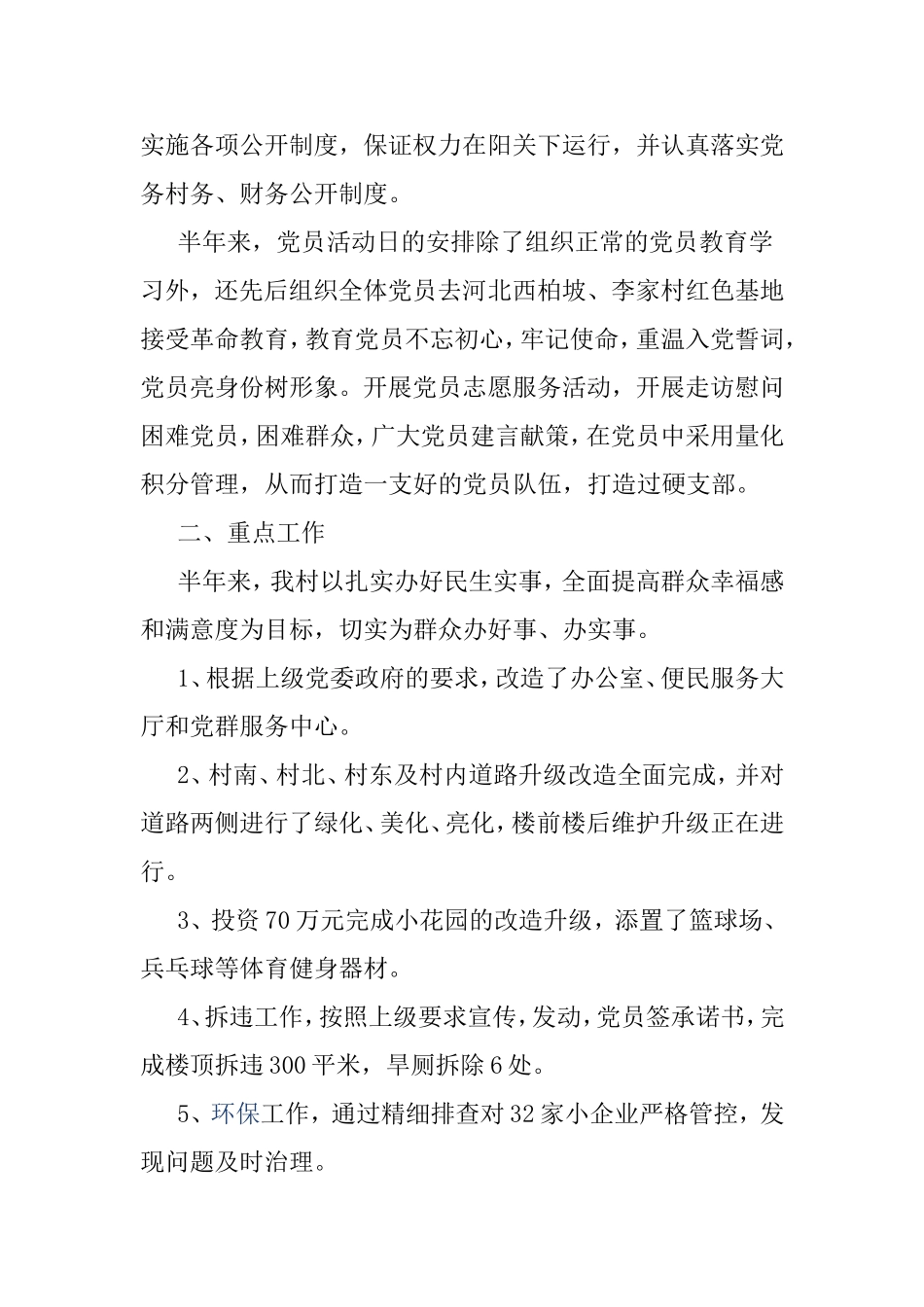 2019上半年村级工作总结.doc_第2页