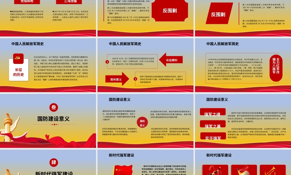 八一建军节威武之师92周年纪念PPT模板.pptx