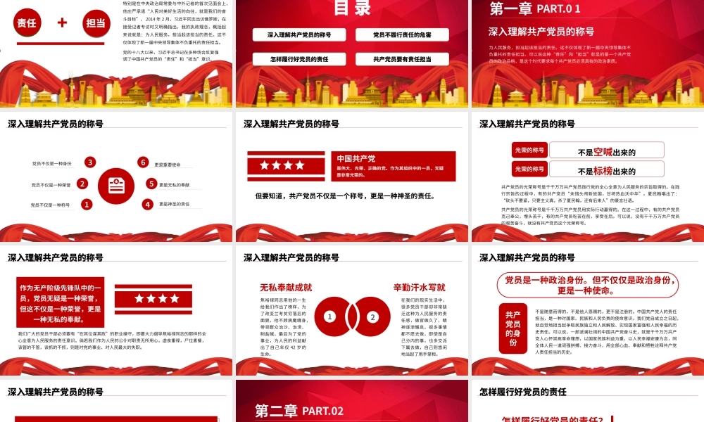 做合格党员之党员责任创意微党课PPT模板.pptx