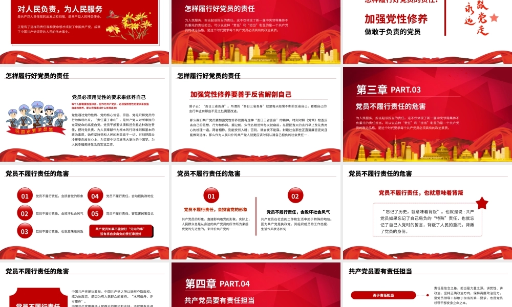 做合格党员之党员责任创意微党课PPT模板.pptx