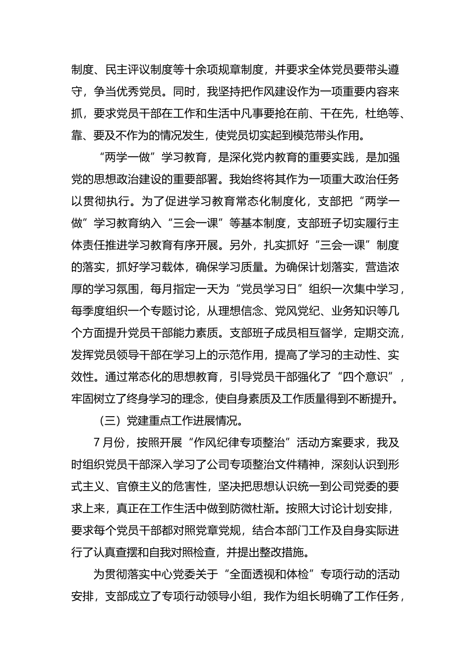 整理2019年度公司支部书记党建述职报告.docx_第2页