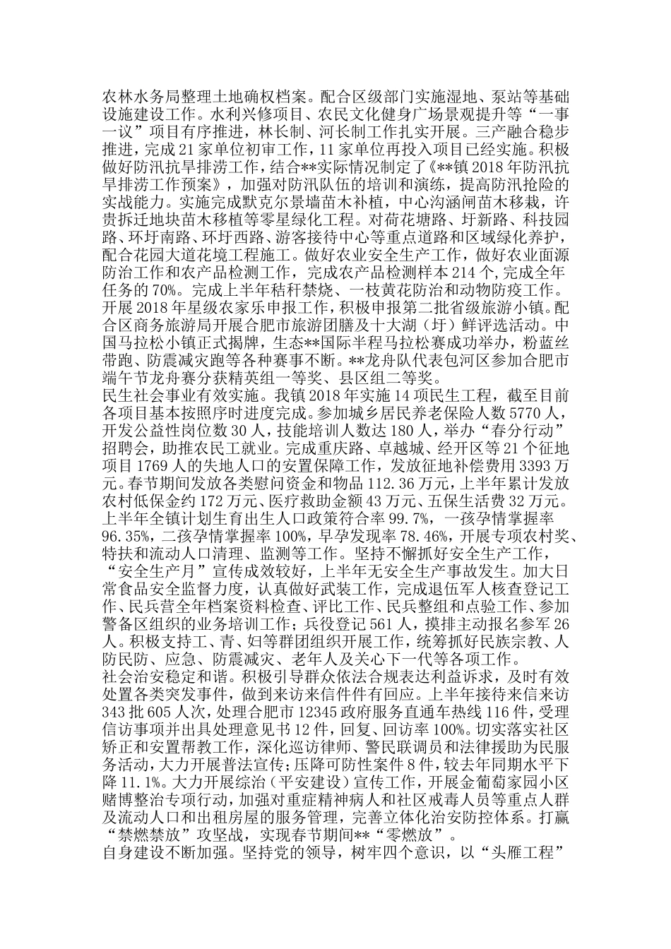 收集202×年大圩镇上半年工作总结和下半年工作打算.doc_第2页