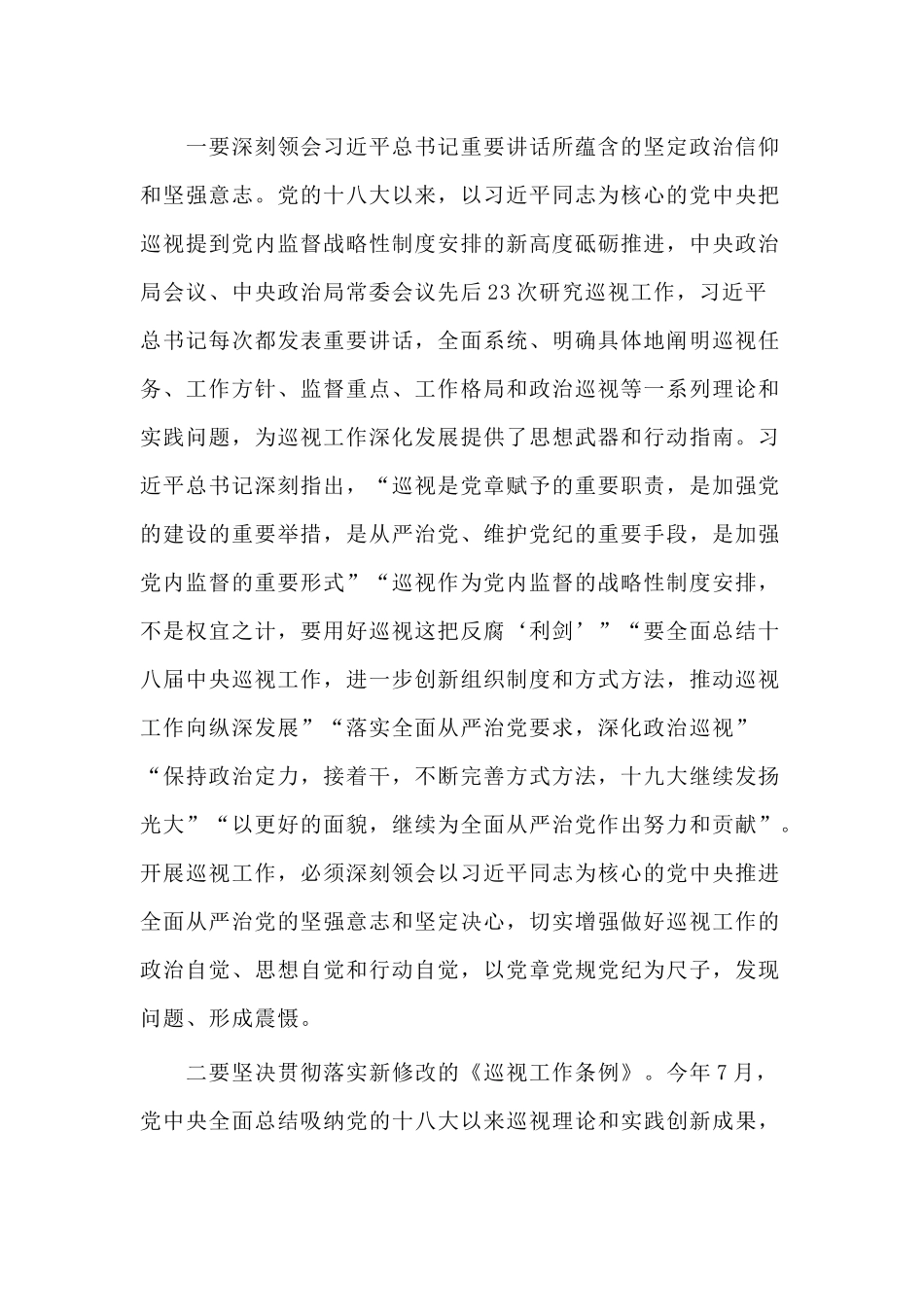 2019在第四轮专项巡视工作动员部署会上的发言稿.docx_第2页