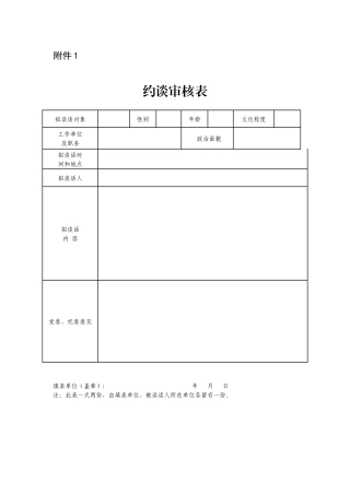 谈审核表、约谈通知书模板.docx