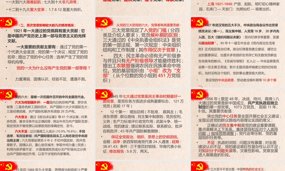 2019.08.22电子版：中国共产党党章精读党课（讲稿+ppt 19666字）wm.pptx