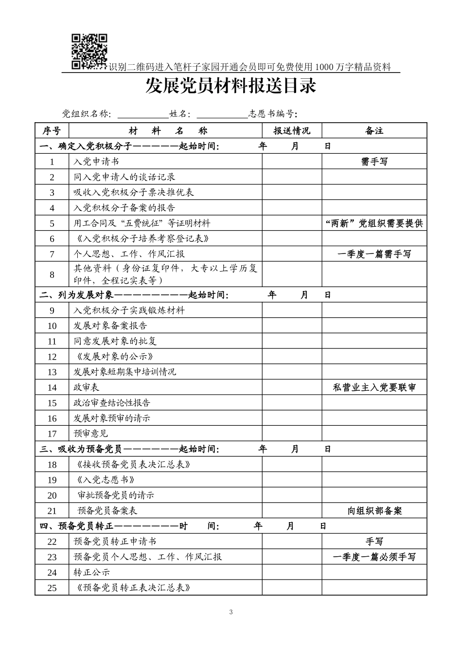 党员发展全套资料模板(25项).docx_第3页