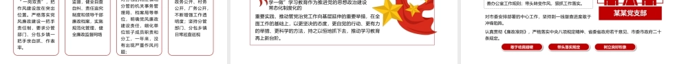 党建工作总结基层书记述职报告PPT模板.pptx