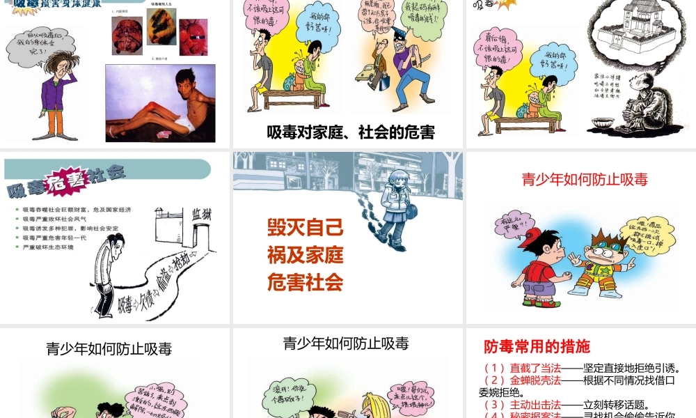 珍爱生命远离毒品主题班会精美课件PPT.pptx