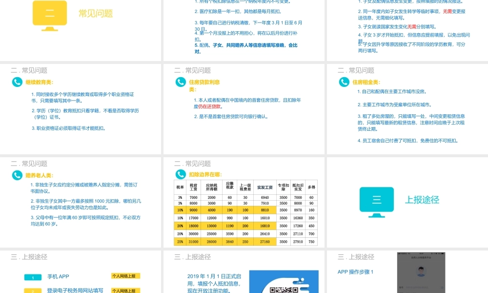 2019年新个税专项附加扣除说明PPT精选课件.pptx