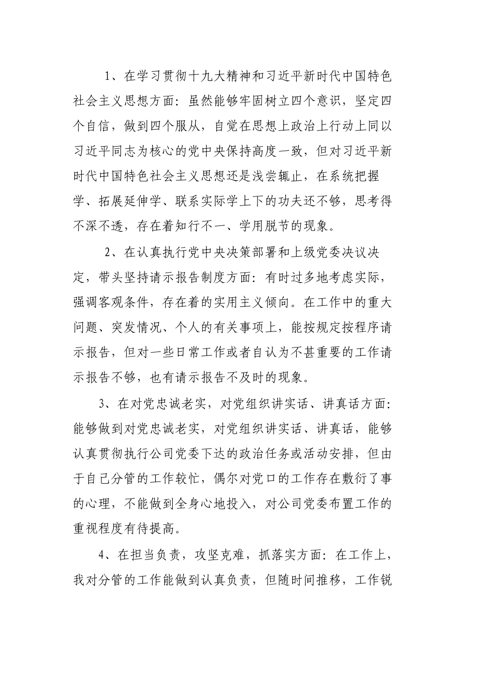 公司领导自查整改剖析会发言.docx_第2页