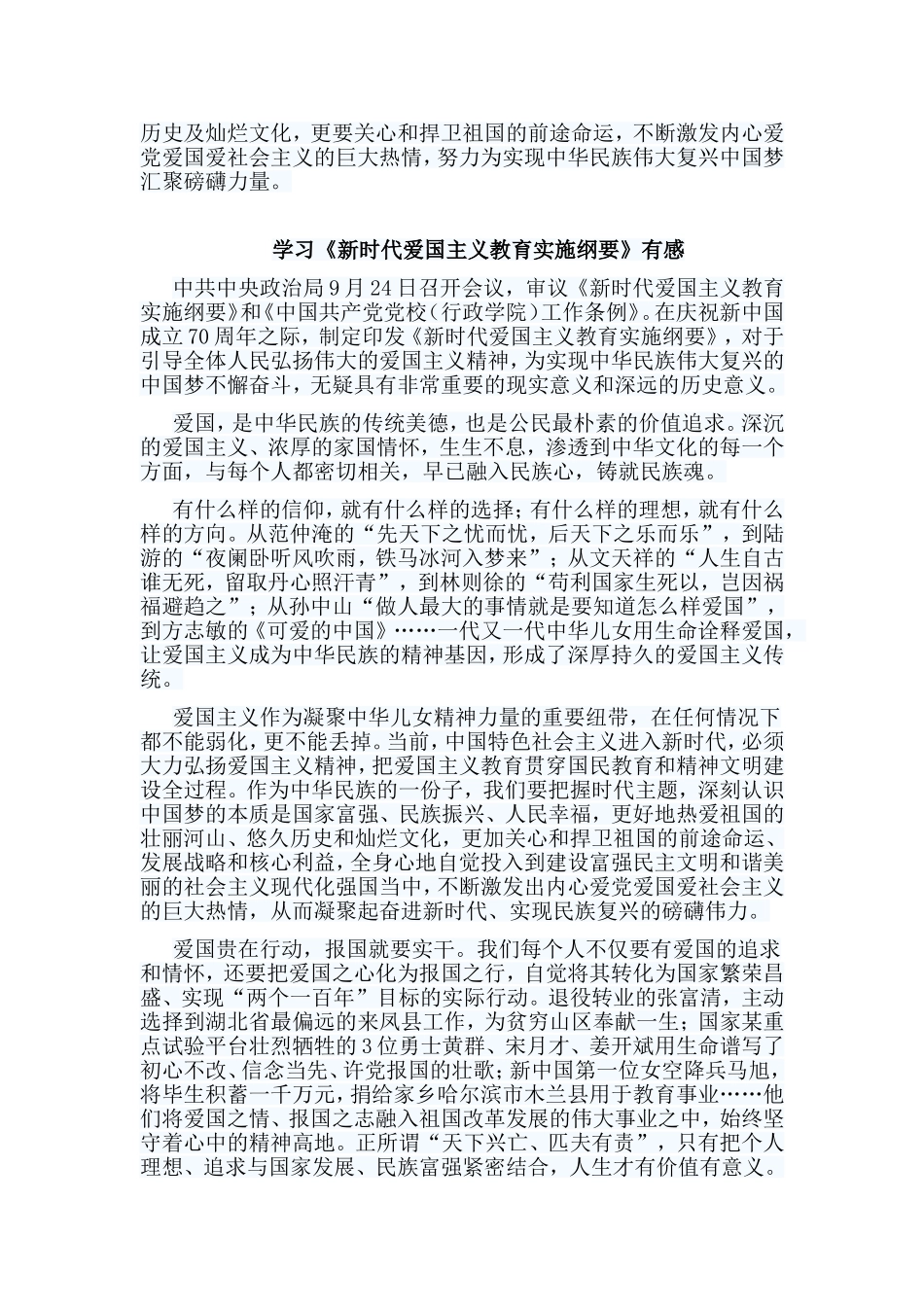 5篇学习《新时代爱国主义教育实施纲要》有感.doc_第3页