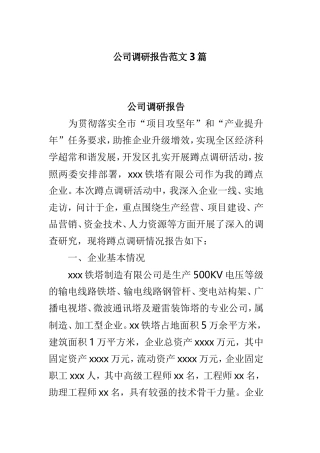公司调研报告范文3篇.doc