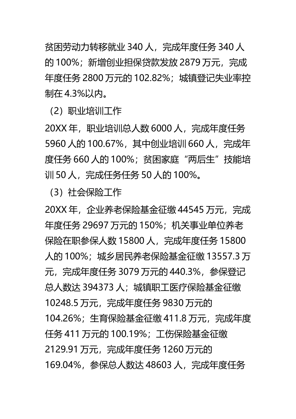 市人社局 工作总结四篇.docx_第2页