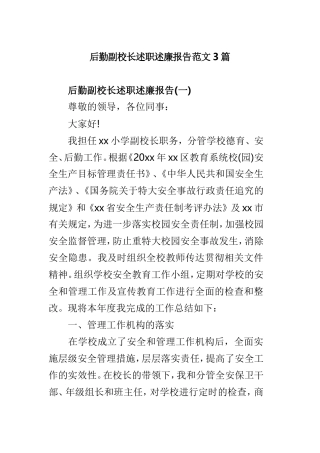 后勤副校长述职述廉报告范文3篇.doc