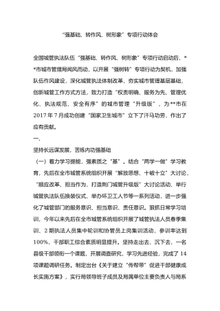 “强基础、转作风、树形象”专项行动体会.docx