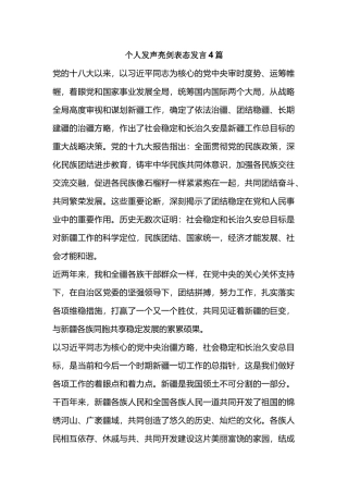 个人发声亮剑表态发言4篇.docx
