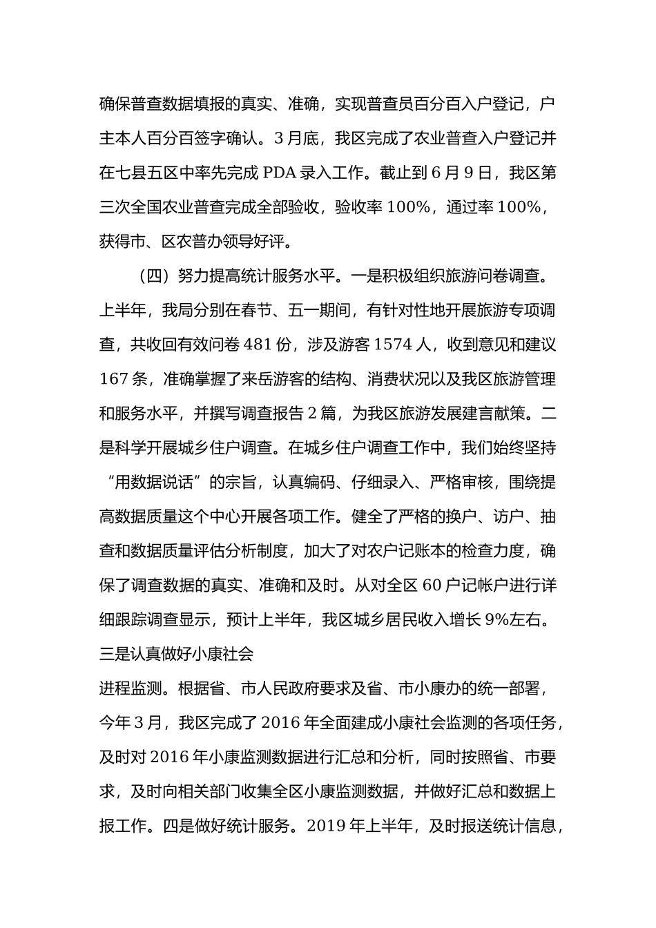 统计局2019年上半年工作总结及下半年工作计划.docx_第2页