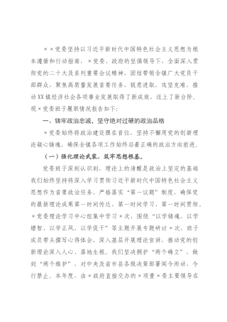 ×党委班子×年度述职述廉述法报告.docx