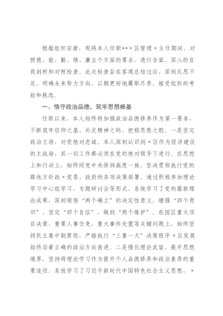主任个人提拔任用对照检查材料.docx