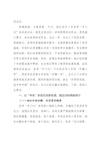 在2026年首季“开门红”活动启动会上的讲话：凝心聚力启新程 实干笃行谱新篇.docx