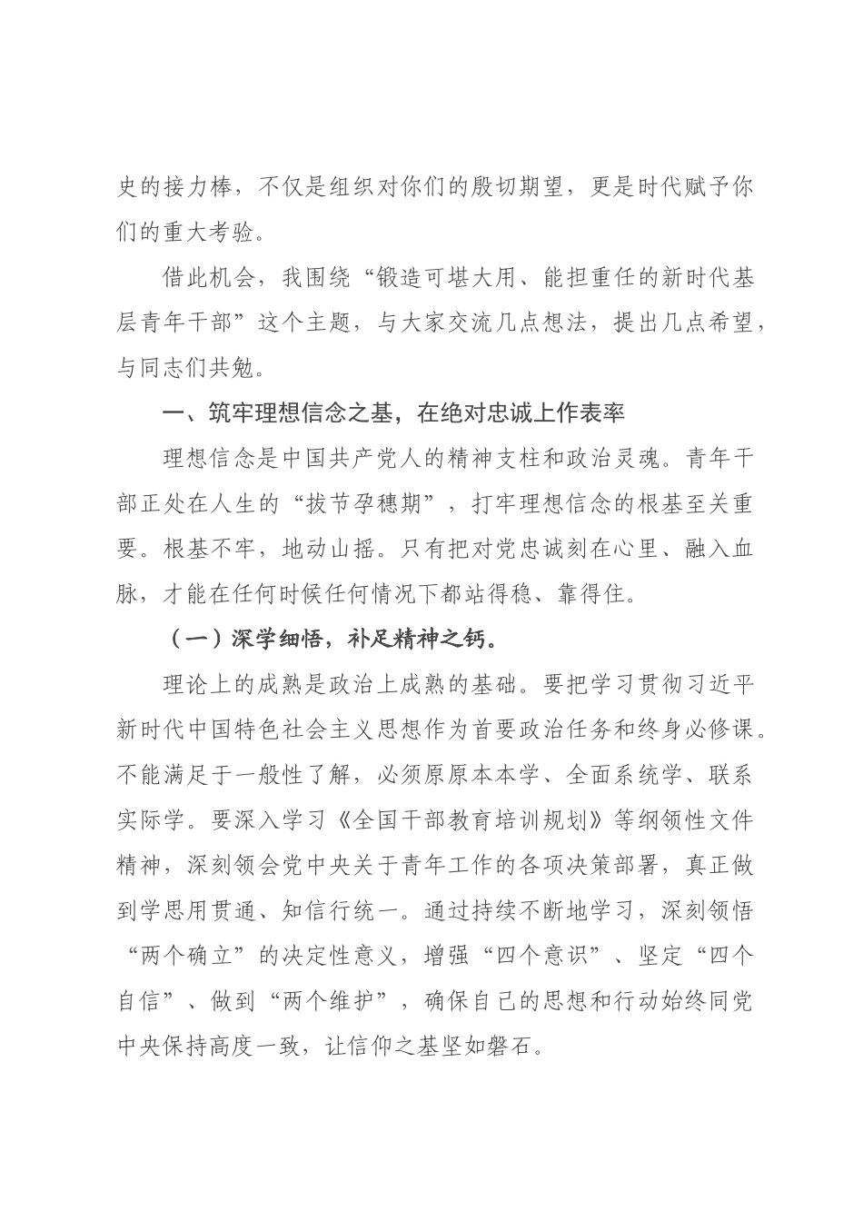 在2026年青年干部座谈会上的讲话.docx_第2页