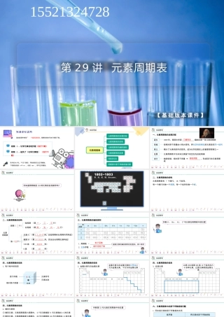 第29讲 元素周期表（PPT课件）-【帮课堂】2021-2022学年高一化学必修第一册同步精品讲义（人教版2019）.pptx