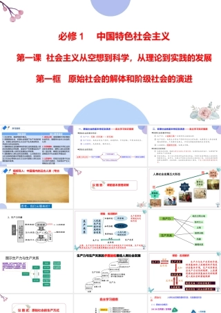 1.1++原始社会2021-2022学年高一政治名师精讲课件（统编版必修1）【学科网名师堂】.pptx