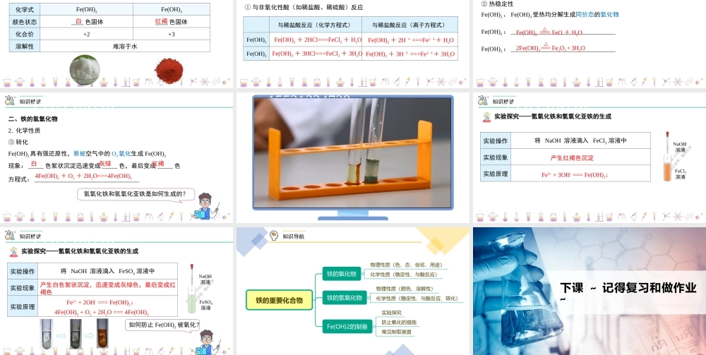 第21讲 铁的重要化合物（PPT课件）-【帮课堂】2021-2022学年高一化学必修第一册同步精品讲义（人教版2019）.pptx