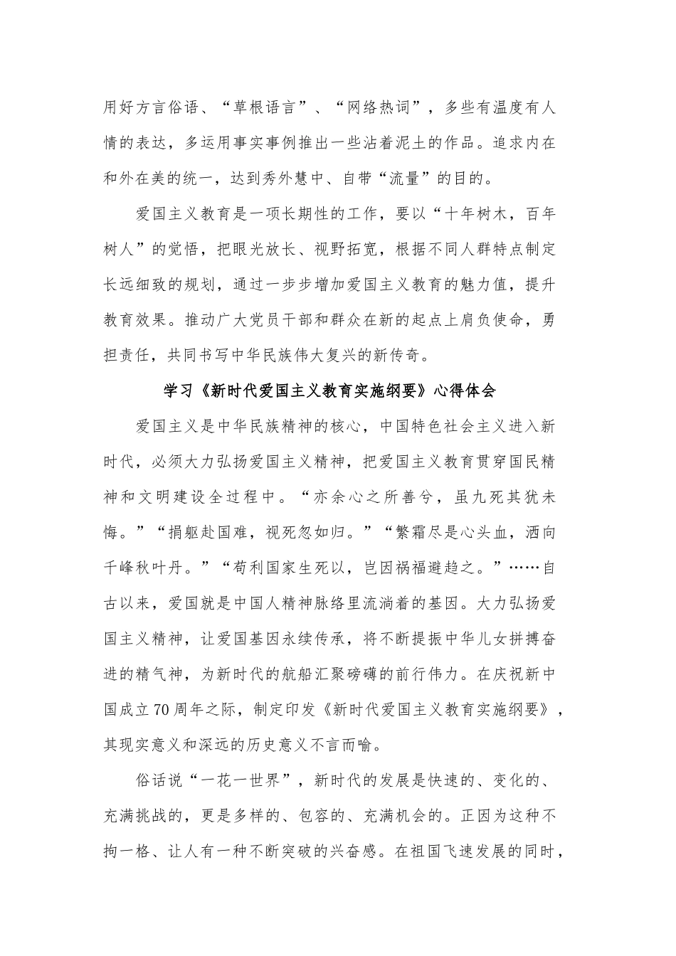 新时代爱国主义教育实施纲要心得体会汇篇.docx_第3页