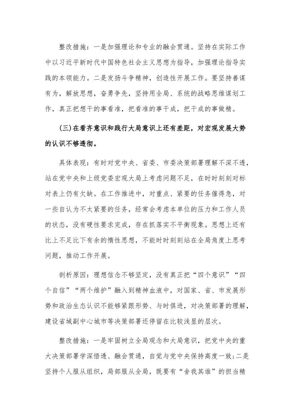 精选党干部问题清单两篇.docx_第3页